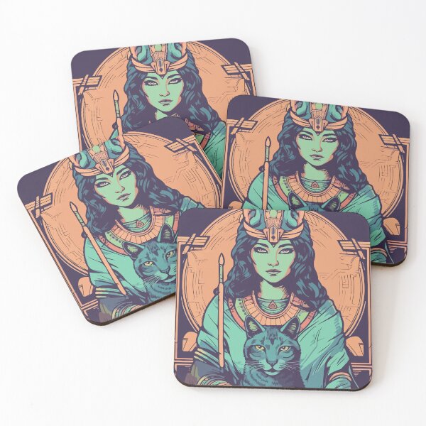 Item preview, Art Deco Bastet designed and sold by 8bitbubbles.