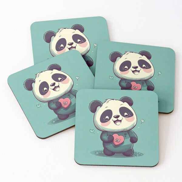 Item preview, Laughing Panda With A Heart designed and sold by Diego Re.
