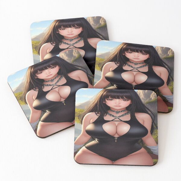 Item preview, Woman in Black Bikini in Mountain Setting designed and sold by PinUpPavilion.