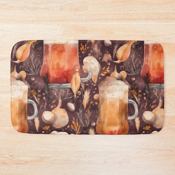 Item preview, Beer Me Foodie Pattern designed and sold by nipplesofvenus.