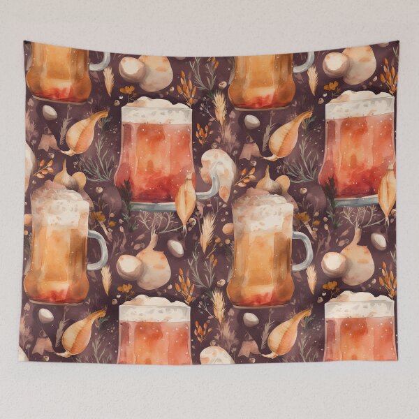 Item preview, Beer Me Foodie Pattern designed and sold by nipplesofvenus.