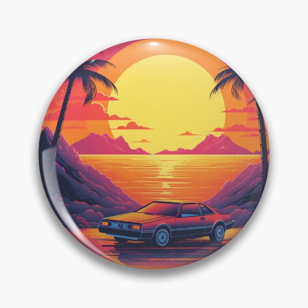Item preview, Outrun Retro Waterside Drive designed and sold by Brush-Blueprint.