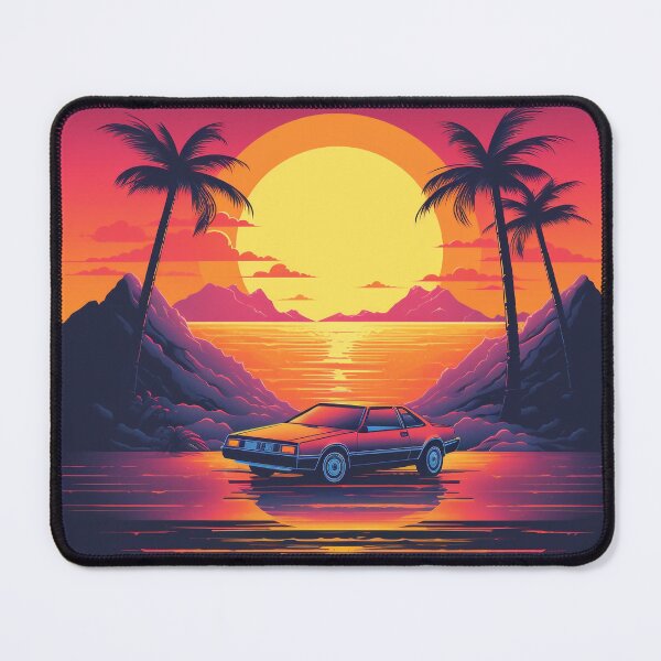 Item preview, Outrun Retro Waterside Drive designed and sold by Brush-Blueprint.
