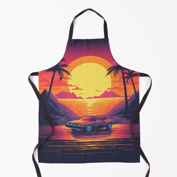 Item preview, Outrun Retro Waterside Drive designed and sold by Brush-Blueprint.