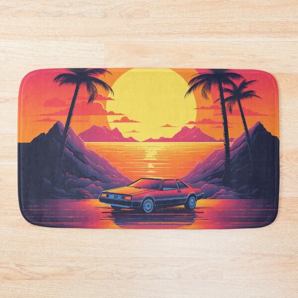 Item preview, Outrun Retro Waterside Drive designed and sold by Brush-Blueprint.