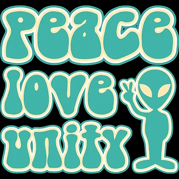 Artwork thumbnail, Peace Love Unity by RaspberriStudio