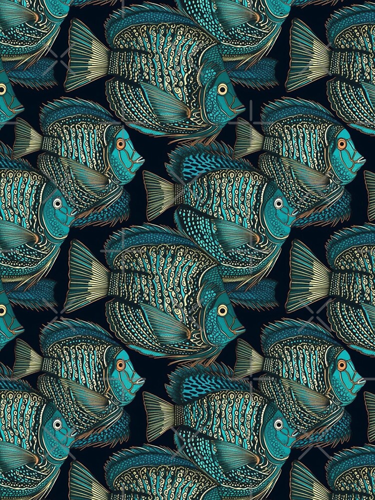 Thumbnail 5 of 5, iPhone Case, Angelfish Pattern 3 designed and sold by IntrepidPanda.