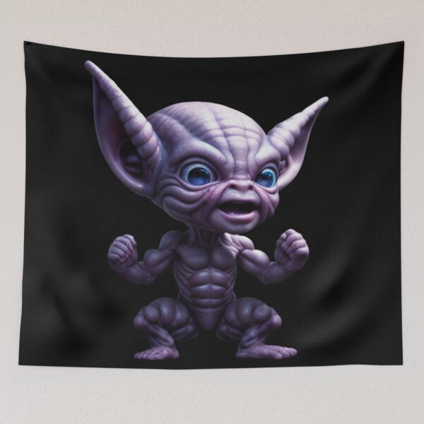 Item preview, Cute Muscular Alien Baby  designed and sold by Dioscuri Digital.