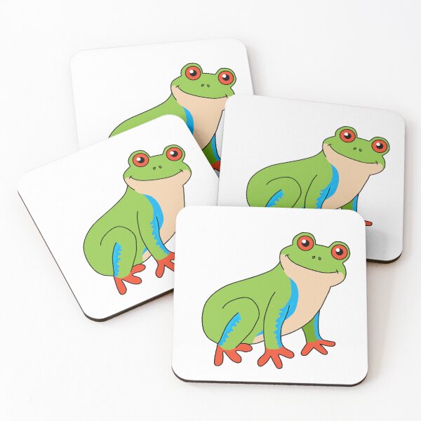 Item preview, Cute cartoon Red-eyed Tree Frog designed and sold by Scat the cat.