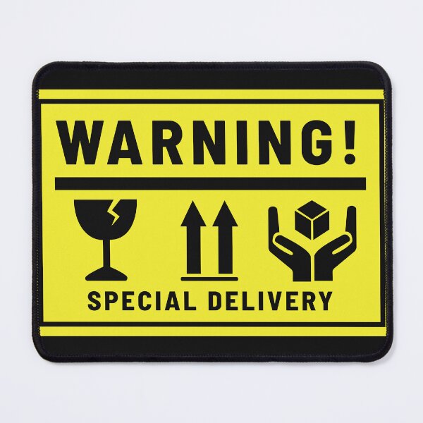Item preview, Warning special delivery designed and sold by Stefbay.