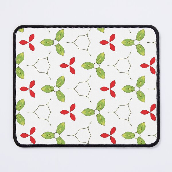 Item preview, Flower pattern with green and red leaves designed and sold by cute-tees.