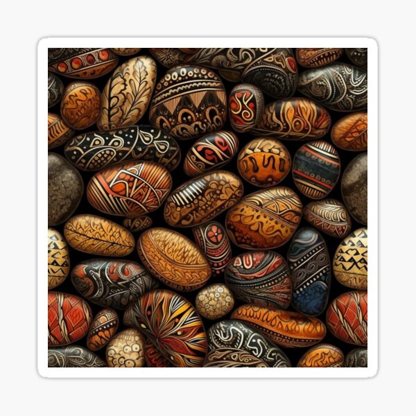 Vista previa del artículo con la obra «Piedras Folcloricas», diseñado y vendido por PampleMouse.