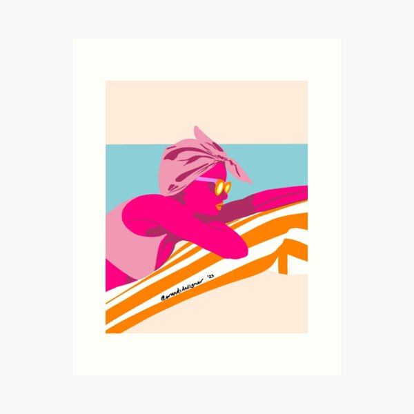 Aperçu de l'œuvre Jour de plage créée et vendue par erandidesign.