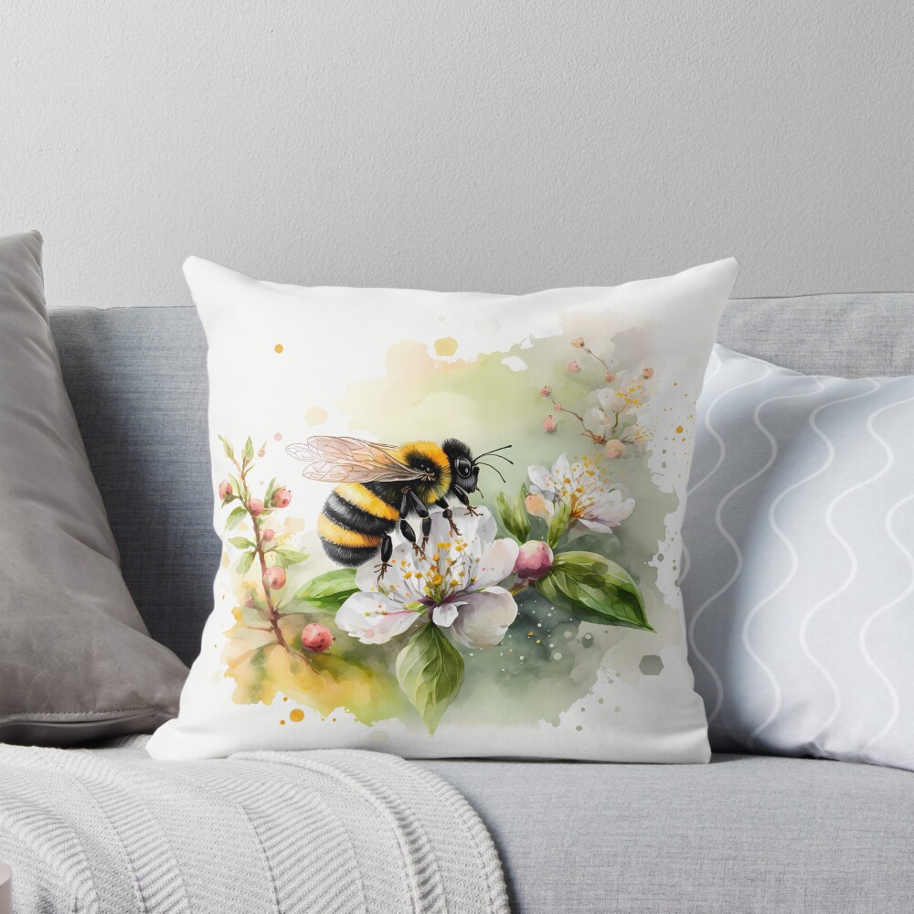 Item preview, Throw Pillow designed and sold by stickerperso-ia.