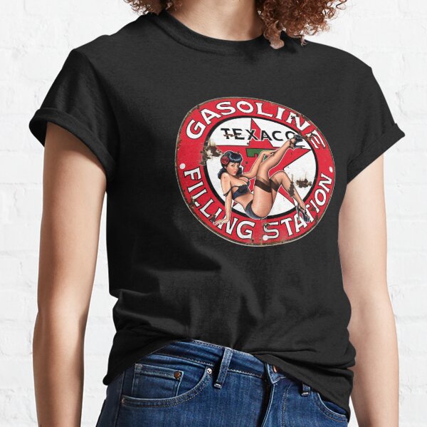 Texaco Retro Zeichen Classic T-Shirt