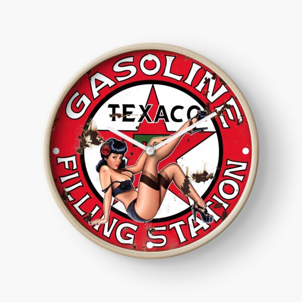 Texaco Retro Sign Clock