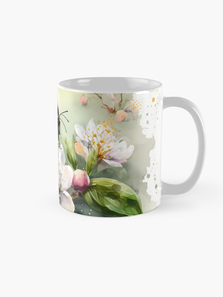 Thumbnail 5 of 6, Coffee Mug, Arrival of spring - the bumblebee designed and sold by stickerperso-ia.
