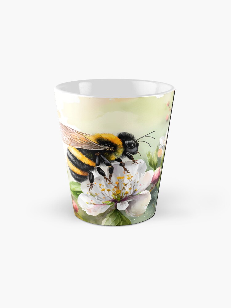 Thumbnail 2 of 4, Coffee Mug, Arrival of spring - the bumblebee designed and sold by stickerperso-ia.