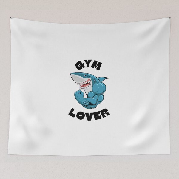 Item preview, Shark Gym Lover T-Shirt designed and sold by Trending shop.