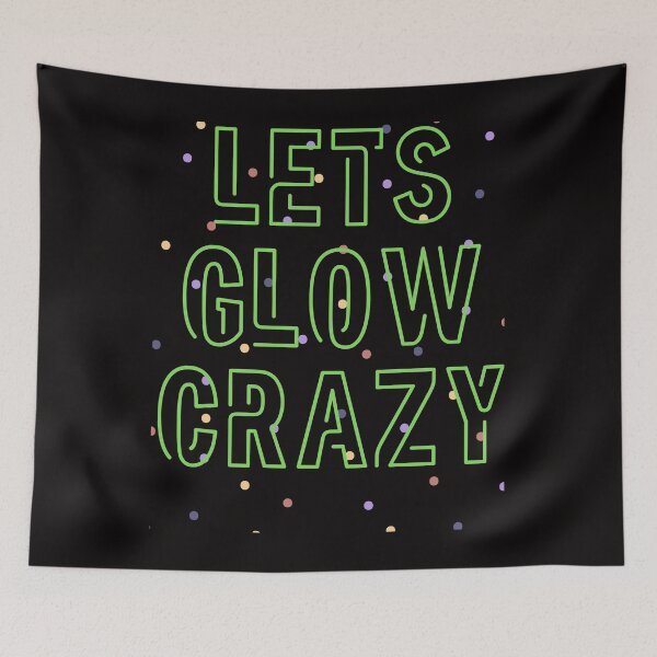 Item preview, Funny Lets Glow Crazy Birthday Retro Roller Skating Theme designed and sold by MagicSD Designs.