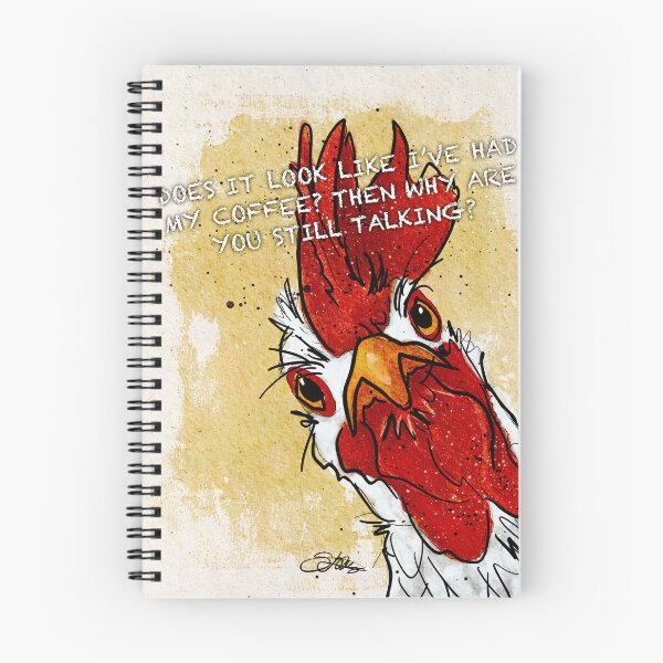 Item preview, Does it look like I've had my coffee? Then why are you still talking? - Grumpy Rooster designed and sold by Shanda Louis.