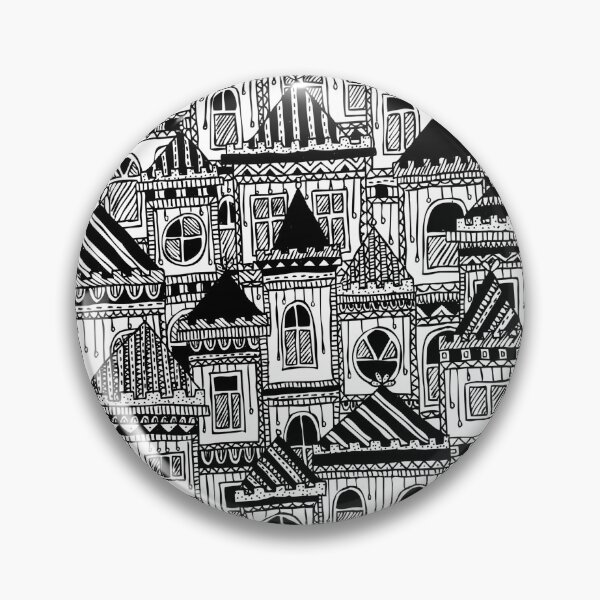 Item preview, * Teal Busybody Cityscape * City Architecture Pattern * designed and sold by Stacey Muir.