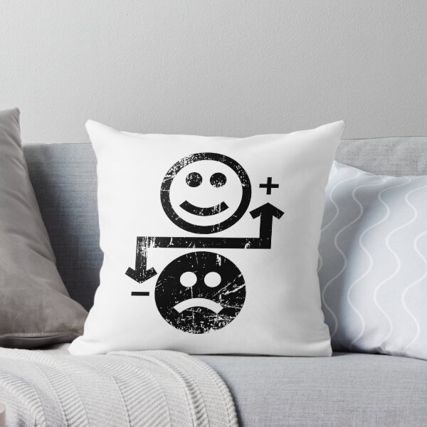 Item preview, Happy face sad face mental health smiley face feel better positive vibes plus minus symbols designed and sold by doseofwin.