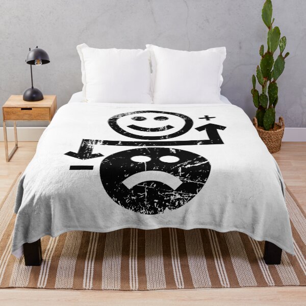 Item preview, Happy face sad face mental health smiley face feel better positive vibes plus minus symbols designed and sold by doseofwin.