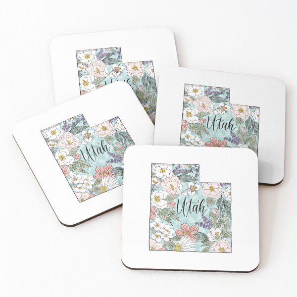 Item preview, Hand drawn Utah Floral designed and sold by Selena Ashley Designs.