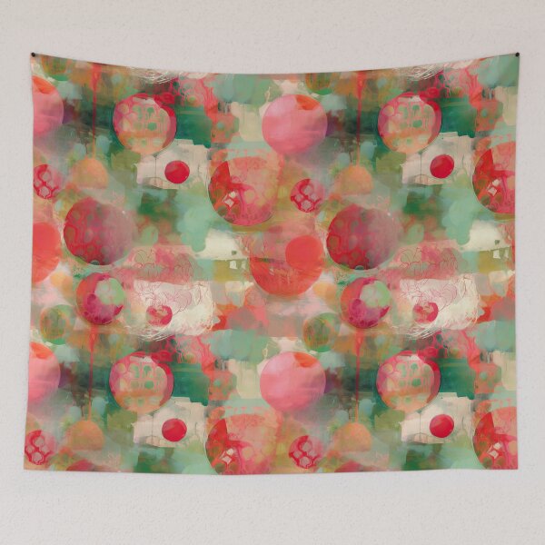 Item preview, Sensual Red Orb Abstract Pattern designed and sold by nipplesofvenus.