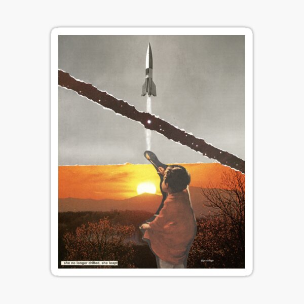 Item preview, She No Longer Drifted She Leapt designed and sold by jw-collage.