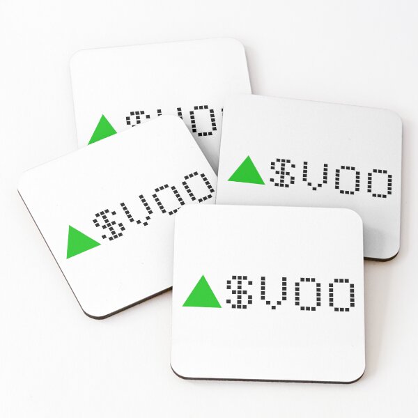 Item preview, Vanguard 500 Index Fund ETF - VOO - Stock Ticker Green Black Font designed and sold by frankyou.
