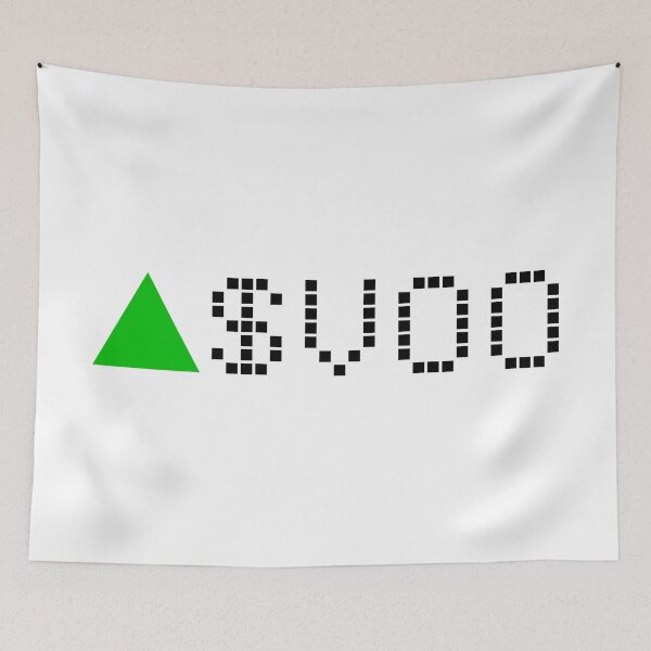 Item preview, Vanguard 500 Index Fund ETF - VOO - Stock Ticker Green Black Font designed and sold by frankyou.