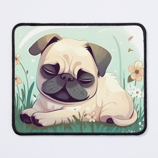 Item preview, Cute pug sleeping designed and sold by AdisAvenue.
