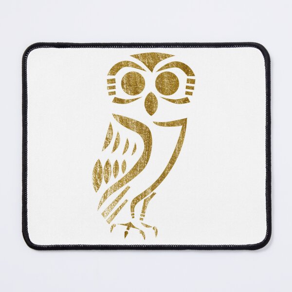Item preview, Stylized ancient Athenian owl with gold texture designed and sold by Michelle Pakron.