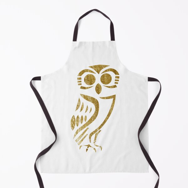 Item preview, Stylized ancient Athenian owl with gold texture designed and sold by Michelle Pakron.