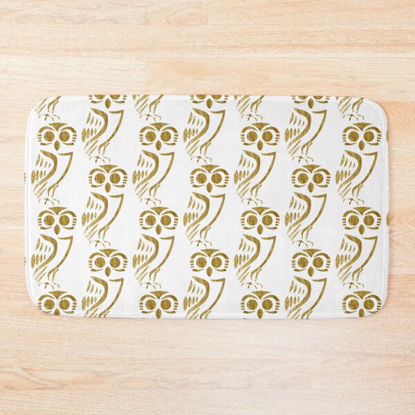 Item preview, Stylized ancient Athenian owl with gold texture designed and sold by Michelle Pakron.