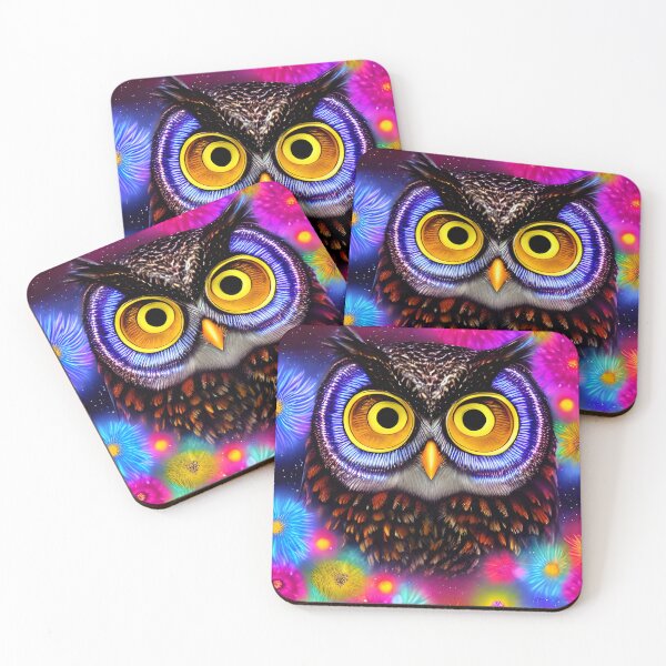 Item preview, Abstract Colourful Owl designed and sold by Ravensplace22.