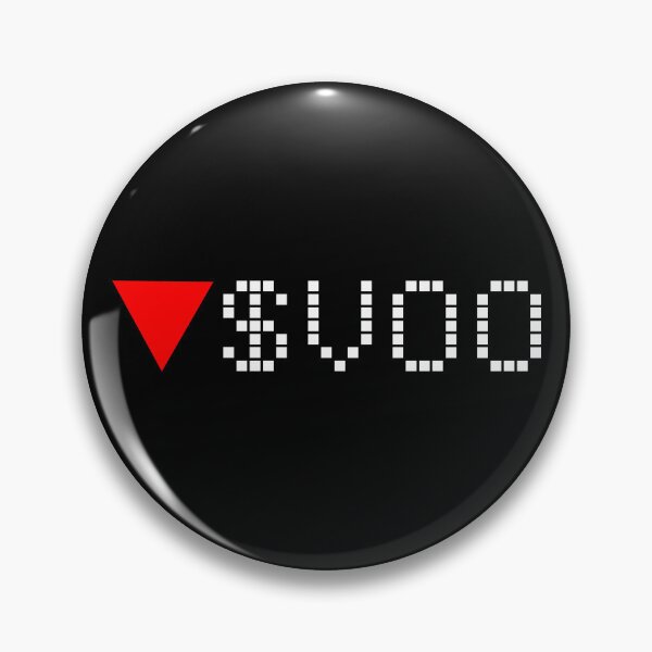 Item preview, Vanguard 500 Index Fund ETF- VOO - Stock Ticker Red White Font designed and sold by frankyou.