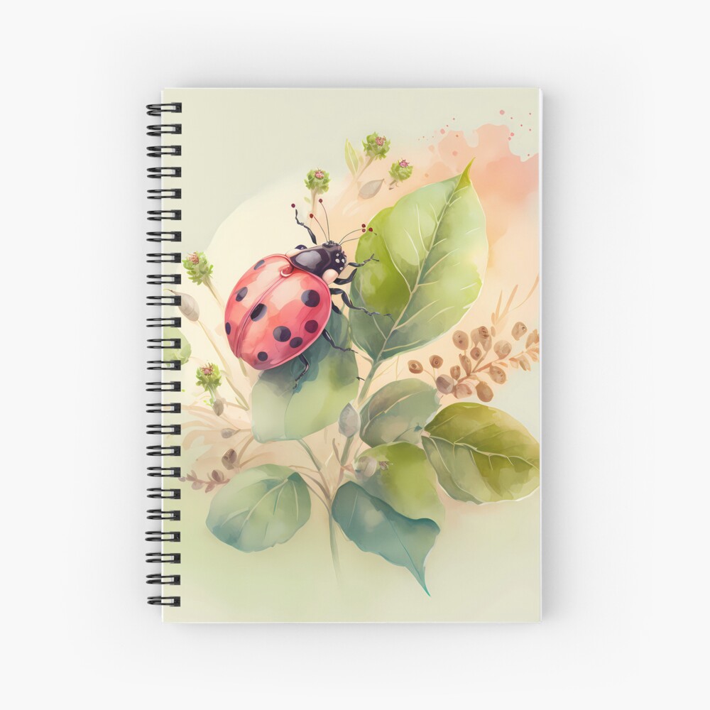 Aperçu de l'œuvre Cahier à spirale créée et vendue par stickerperso-ia.