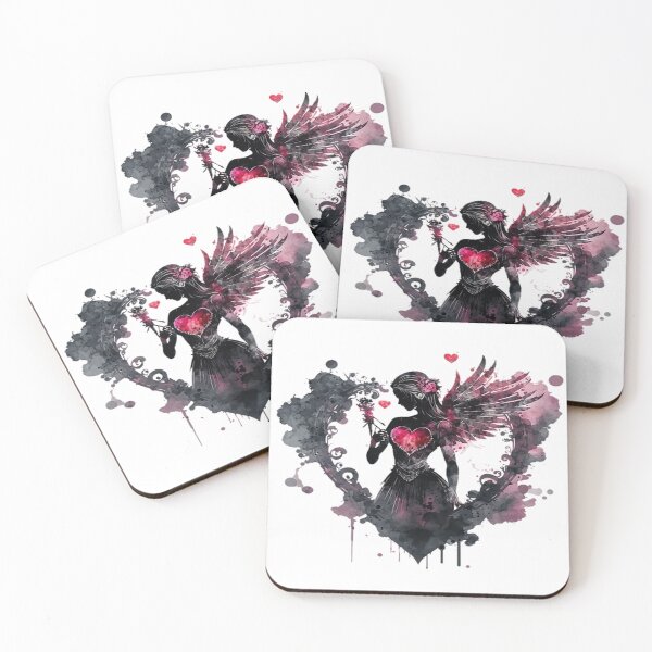 Item preview, Dark Angels Valentine designed and sold by FantasyVisions.