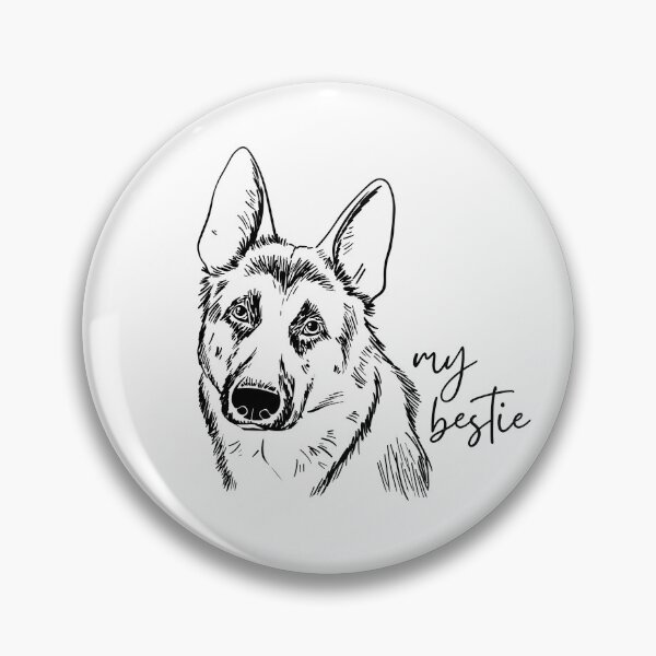 Item preview, My Bestie German Shepherd Dog Drawing designed and sold by CarleLS.
