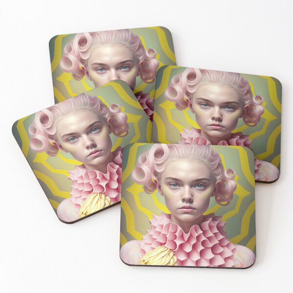Item preview, Espirales radiantes: una belleza hiperrealista del arte pop designed and sold by Retro Type.