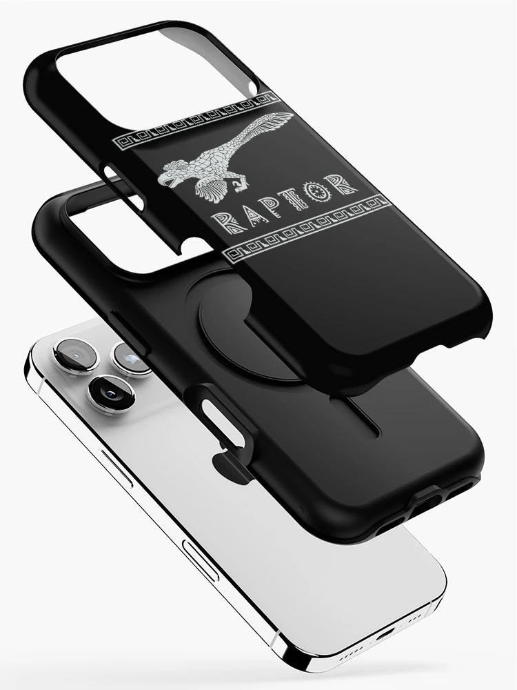 Thumbnail 2 of 4, iPhone Case, Aztec Raptor - white designed and sold by dlrdesignlab.
