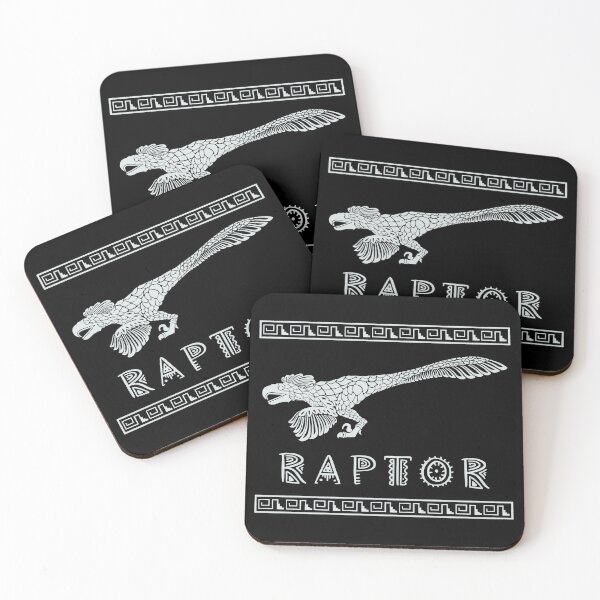Item preview, Aztec Raptor - white designed and sold by dlrdesignlab.