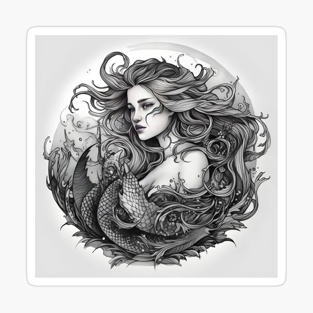 Pin by Allie Morrissey on Mermaids | Mermaid tattoos, Mermaid tattoo,  Mermaid artwork