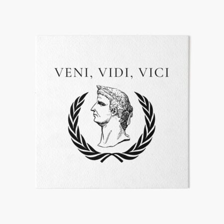 Veni Vidi Vici Art Board Print for Sale by ojasha