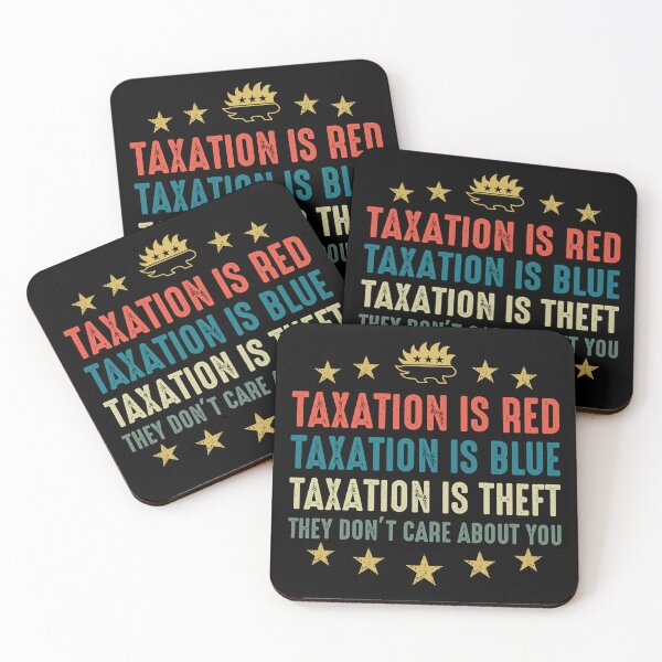 Item preview, Taxation is red,taxation is blue.. designed and sold by iskapa.