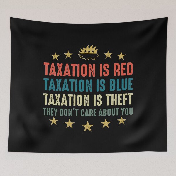 Item preview, Taxation is red,taxation is blue.. designed and sold by iskapa.