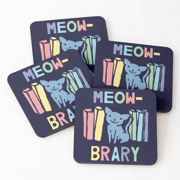 Item preview, Meowbrary Library Cat designed and sold by SubtleSplit.